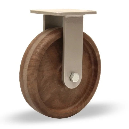 Hamilton 8" Inferno Series Rigid Caster - 1400 lbs Load Capacity - 550° F High Heat Rating with Scorcher Wheel & 1/2" Roller Bearing - WHK High Heat Grease Hamilton