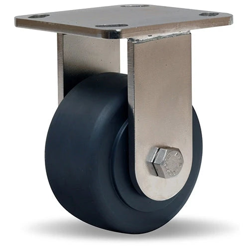 Hamilton R-WHS-4NYSB Stainless Steel Rigid Caster | 4x2" Nylast Wheel & Precision Bearings - Durable Industrial Design Hamilton