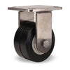 Hamilton R-WHS-4SWF70D Stainless Steel Rigid Caster - 4" UltraGlide Twin Wheel, Sealed Bearings - Durable Industrial Mobility Hamilton