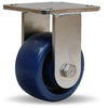 R-WHS-4UYZ Hamilton Stainless Steel Workhorse Rigid Caster - 4x2" Unilast Polyurethane Wheel with 3/4" Delrin Bearing for Heavy-Duty Use Hamilton