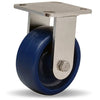 R-WHS-5UYZ Hamilton Stainless Steel Rigid Caster | 5x2" Unilast Solid Polyurethane Wheel | 3/4" Delrin Bearing | Heavy-Duty Industrial Mobility Hamilton