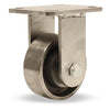 Hamilton R-WHS-6HFSB Stainless Steel Rigid Caster - 6" x 2" Forged Steel Wheel - Heat Resistant up to 750° F with Precision Ball Bearings Hamilton
