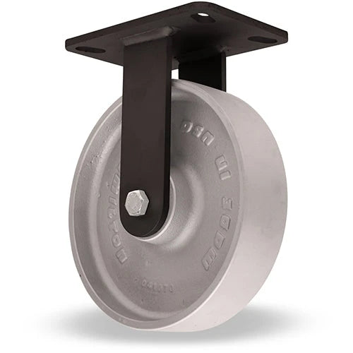 Hamilton R-WHS-8HMB Stainless Steel Rigid Caster - 8" x 2" Metal Wheel for High Heat (Up to 750° F) with Precision Ball Bearings - Industrial Grade Hamilton