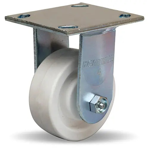 Hamilton Whirlaway 4-inch Rigid Caster, 400 lbs Load Capacity with Aqualite Polyolefin Wheel and Delrin Bearing