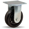 Hamilton Whirlaway 600 lbs Capacity Rigid Caster - 5 inch Plastex Phenolic Wheel, 1.5" Width, 3/4" Straight Roller Bearing Hamilton