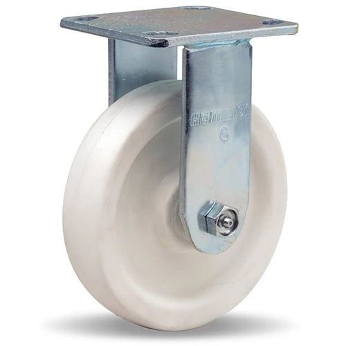 Hamilton Whirlaway 6-Inch Rigid Caster - 600 lbs Load Capacity, 1.5" Wide Aqualite Polyolefin Wheel, 3/4" Delrin Bearing - R-WW-6AZ Hamilton
