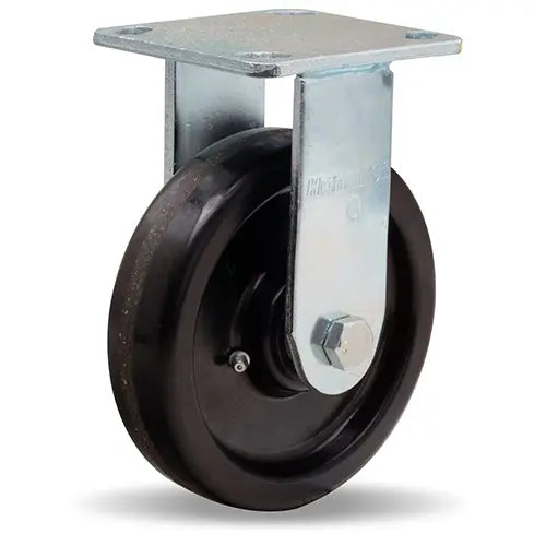 Hamilton Whirlaway 800 lbs Capacity Rigid Caster - 6 Inch Plastex Phenolic Wheel, 1.5" Width, 3/4" Straight Roller Bearing -  | CasterHQ