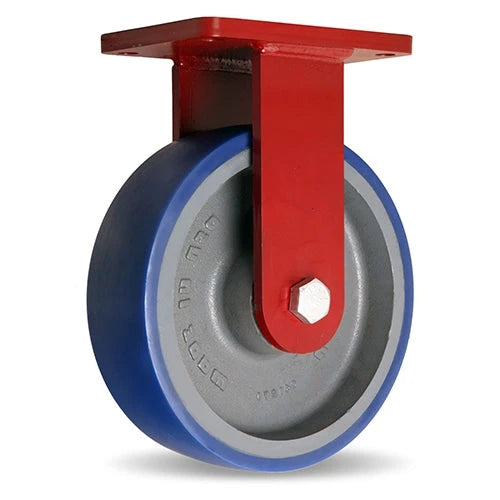 Hamilton Spinfinity ZFFM Series 10" x 3" Rigid Caster - Ergo-Glide XT Wheel (80A) with 3/4" Sealed Precision Ball Bearings - Maintenance-Free Industrial Equipment Hamilton