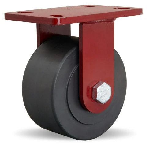 Hamilton Spinfinity R-ZFFM-63NYB Rigid Caster: 6x3" Nylast Cast Nylon Wheel, Maintenance-Free with Sealed Precision Bearings Hamilton