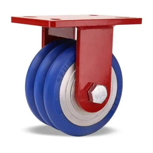 Hamilton Spinfinity R-ZFFM-63SWC85 Rigid Caster: 6x3" UltraGlide Triple Wheel with Sealed Bearings - Maintenance-Free -  | CasterHQ