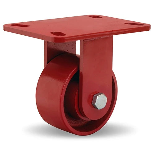 R-ZFHS-4MB Hamilton Spinfinity Maintenance-Free ZFHS Series Rigid Caster | 4" x 2" Cast Iron Metal Wheel | 3/4" Sealed Precision Ball Bearings | Robust & Durable Caster Wheel for Heavy-Duty Applications Hamilton