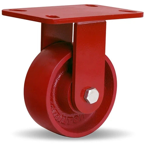 R-ZFHS-5MB Hamilton Spinfinity Maintenance-Free Rigid Caster | 5" x 2" Cast Iron Metal Wheel | 3/4" Sealed Precision Ball Bearings | ZFHS Series - Durable, High-Mobility & Precision-Controlled Heavy-Duty Caster Hamilton