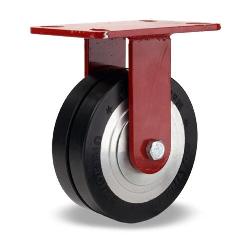 Hamilton Spinfinity R-ZFHS-6SWF70D: 6"x2" UltraGlide Twin Wheel Rigid Caster with 3/4" Sealed Bearings - Maintenance-Free, Robust & Lightweight Hamilton