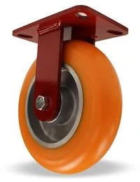 Hamilton Spinfinity ZFHS Series Rigid Caster | 8" x 2" Ergo-Tech (87A) Wheel | 1000 lbs Load Capacity | 3/4" Sealed Precision Ball Bearings | Maintenance-Free - Model: R-ZFHS-82EMB Hamilton