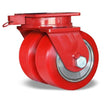 Hamilton 16" x 5" Polyurethane Dual Rigid Caster – 9200 lb | CasterHQ