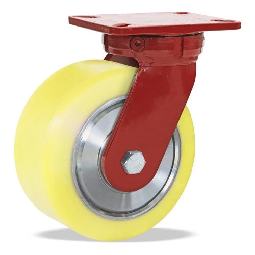 R-ZFSEC-95POYB-ULTRA Hamilton Spinfinity Super Endurance Rigid Caster | 9x5 Natural Polyurethane Wheel | High Load Capacity Caster Hamilton