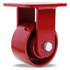 Hamilton ZFWH Series Rigid Caster with 4" x 2" Cast Iron Metal Wheel with 1/2" Sealed Precision Ball Bearings Hamilton