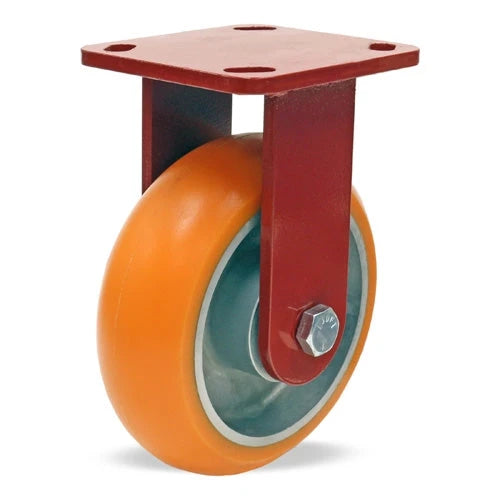 Hamilton Spinfinity Maintenance-Free Kingpinless ZFWH Series Rigid Caster with 6" x 2" Ergo-Tech (87A) Wheel with 1/2" Sealed Precision Ball Bearings Hamilton