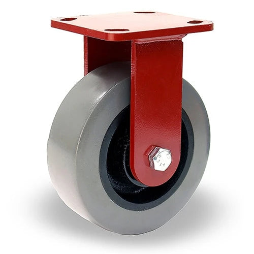 Hamilton ZFWH Series Rigid Caster with 6" x 2" DuraGlide Wheel with 1/2" Sealed Precision Ball Bearings Hamilton