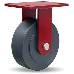 Hamilton R-ZFWH-6NYB 6" x 2" Nylast Rigid Kingpinless Caster – 2300 lb