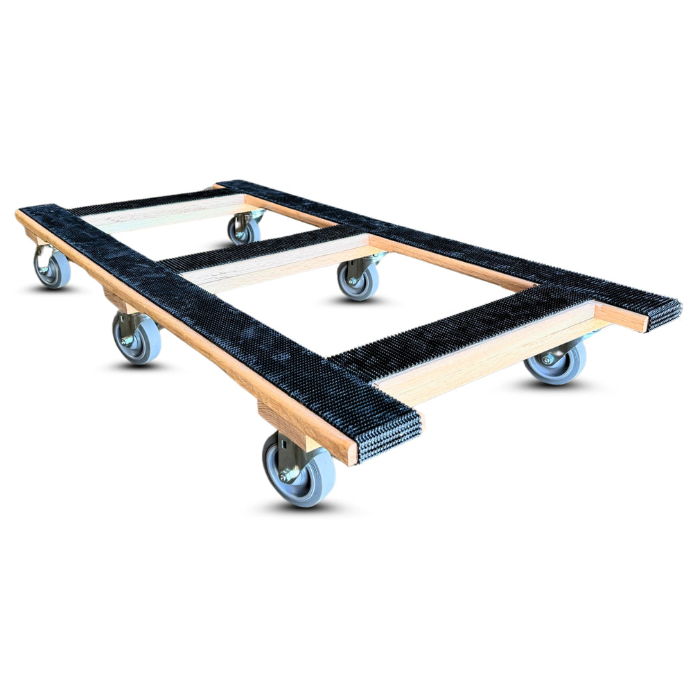 RoverMax CentiRoller Dolly | 50"x24"  Deck | 3.5" Diameter 6-Wheel H-Frame Dolly with 1200 lbs Capacity for Professional Movers CasterHQ