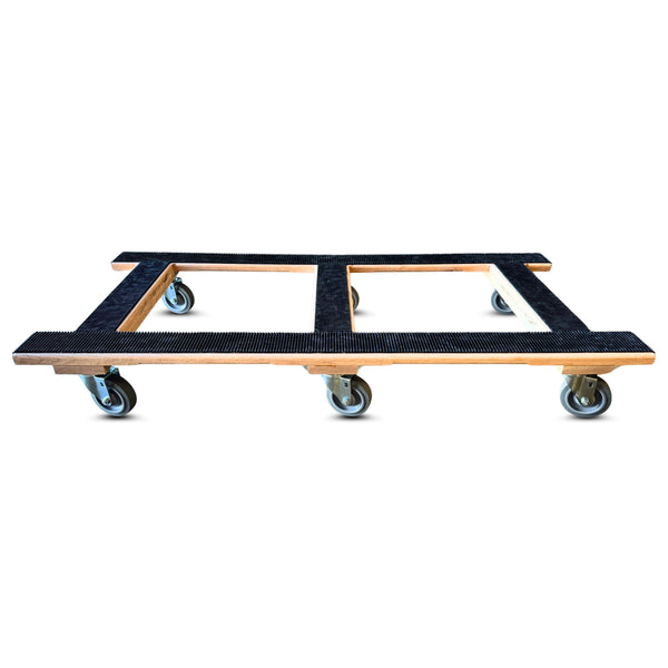 RoverMax CentiRoller Dolly | 50"x24"  Deck | 5" Diameter 6-Wheel H-Frame Dolly with 1300 lbs Capacity for Professional Movers CasterHQ