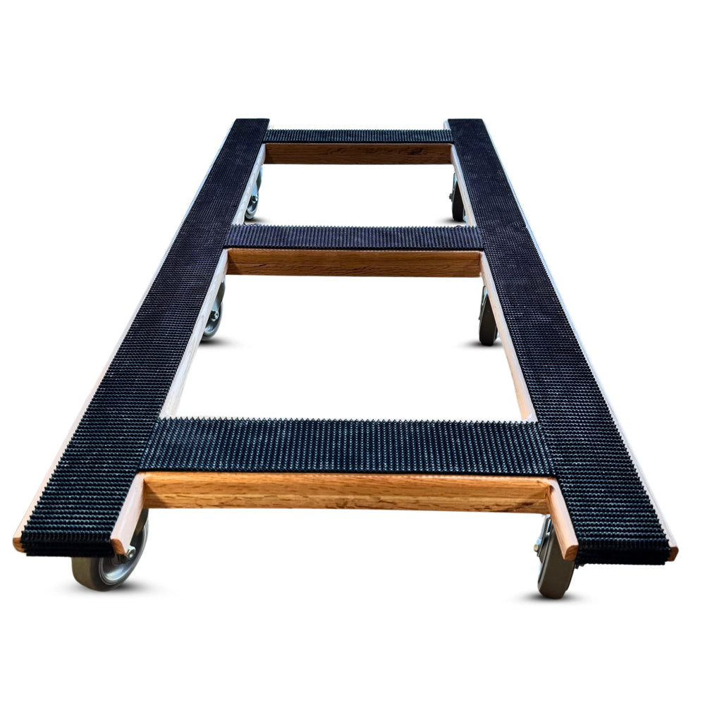 RoverMax CentiRoller Dolly | 50"x24"  Deck | 4" Diameter 6-Wheel H-Frame Dolly with 1250 lbs Capacity for Professional Movers CasterHQ