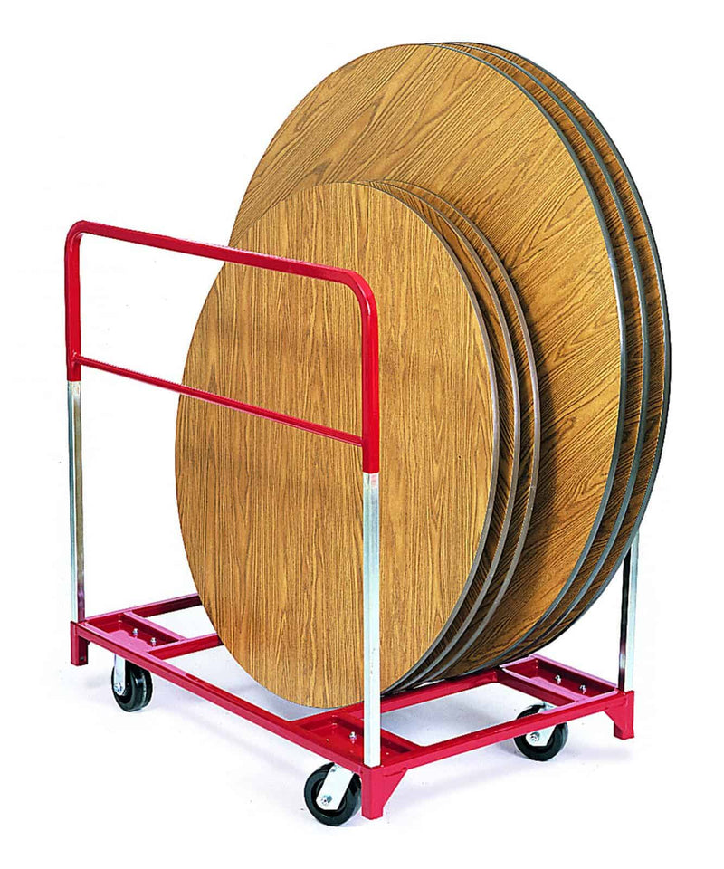 Raymond Products XL round folding table mover, same series shown; RPP-3753 has 8 inch air free casters, all swivel