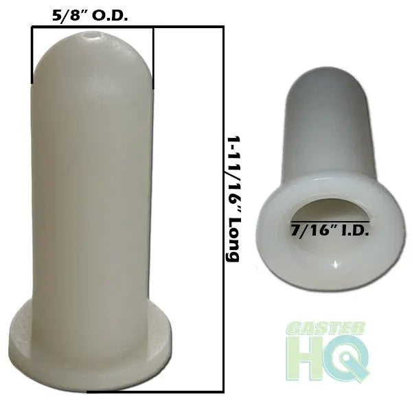 5/8" O.D. Round Socket x 7/16" I.D. x 1-5/8" Long under from under Flange -  | CasterHQ