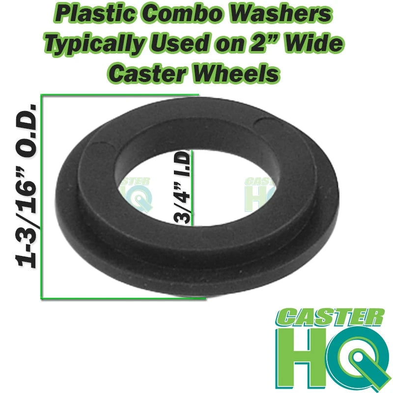 Plastic Combo  Washers | 3/4" I.D. x 1-3/16" O.D. - PACK OF 10 150-LOGO
