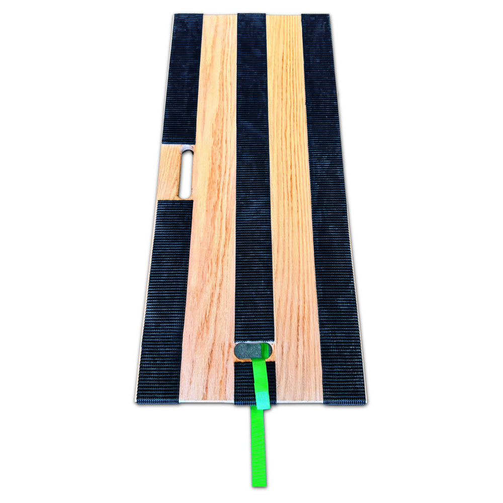 18 Inch x 40 Inch RoverMax GlidePro XL StrapMate Oak Dolly - 1000 lbs Capacity | 4 Inch Wheels | Strap Slot | USA-Made CasterHQ