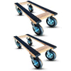 RoverMax Mover XT Heavy Duty Oak Dolly 2-Pack - 1000 lbs Capacity Each | 8 Inch Pneumatic Casters | All-Terrain | USA-Made