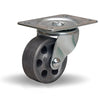 Hamilton Leader Swivel Caster, 2.5-inch Metal Wheel, 200 lbs Load Capacity, 5/16