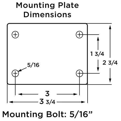 Hamilton Leader Swivel Caster, 2.5-inch Metal Wheel, 200 lbs Load Capacity, 5/16" Plain Bore - Durable Industrial Caster Hamilton
