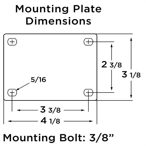 Hamilton S-223-EO Swivel Caster - 3x1.25 Inch Ebonite Solid Rubber Wheel, 210 lbs Load Capacity, 3/8 Inch Oilless Sleeve Bearing - Durable Industrial Casters Hamilton