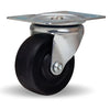 Hamilton S-223-FO Swivel Caster - 3x1.25 Inch Flexonite Solid Rubber Wheel, 125 lbs Capacity, 3/8 Inch Oilless Sleeve Bearing - Durable Industrial Caster