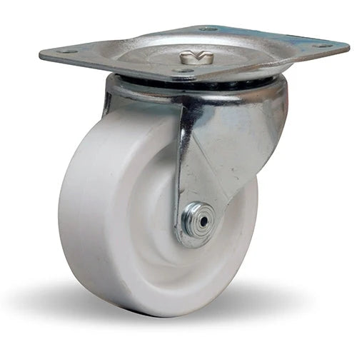 Hamilton S-224-A Swivel Caster - 300 lbs Load Capacity, 4x1.5 Inch Aqualite Polyolefin Wheel, 75D, 5/8" Plain Bore - Durable & Heavy Duty Hamilton