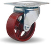 Hamilton S-224-M Swivel Caster - 4x1.5 Inch Metal Wheel, 375 lbs Load Capacity, 7/16" Plain Bore - Durable Industrial Caster Hamilton