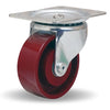 Hamilton S-224-MH Swivel Caster - 4 Inch Metal Wheel, 375 lbs Load Capacity, 1/2" Straight Roller Bearing - Durable Industrial Caster Hamilton