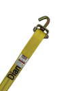 2" x 12' Diamond Weave Ratchet Strap with Swivel J Hooks and Low Profile Grip Sleeve CasterHQ