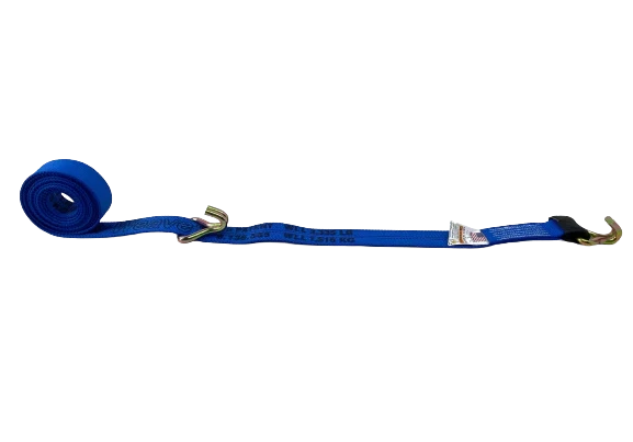 2" x 14' Heavy-Duty Cargo Strap with Wire Hooks - Diamond Weave, 3,333 lbs Load Capacity - S-2X14COT2-DW SAFE 'N SECURE LLC