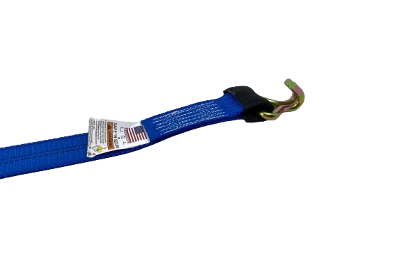 2" x 14' Heavy-Duty Cargo Strap with Wire Hooks - Diamond Weave, 3,333 lbs Load Capacity - S-2X14COT2-DW SAFE 'N SECURE LLC