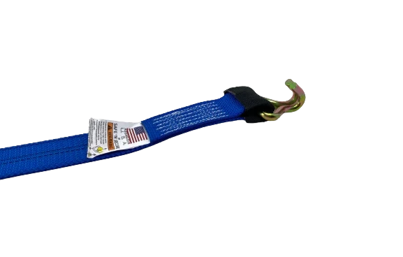 2" x 14' Heavy-Duty Cargo Strap with Wire Hooks - Diamond Weave, 3,333 lbs Load Capacity - S-2X14COT2-DW SAFE 'N SECURE LLC