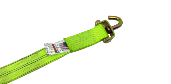 Heavy-Duty 2" x 14' Replacement Strap with Swivel J-Hooks - Diamond Weave, 3333 lbs Load Capacity - S-2X14SJ-DW SAFE 'N SECURE LLC