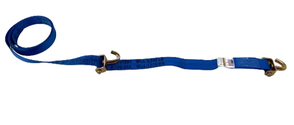 Heavy-Duty 2" x 14' Replacement Strap with Swivel J-Hooks - Diamond Weave, 3333 lbs Load Capacity - S-2X14SJ-DW SAFE 'N SECURE LLC