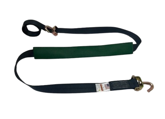 Heavy-Duty Cargo Strap 2" x 14' with Swivel J Hook & Low-Profile Sleeve - 3,333 lbs Load Capacity - S-2X14SJLP-DW SAFE 'N SECURE LLC
