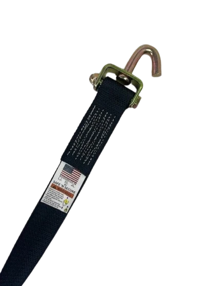 Heavy-Duty Cargo Strap 2" x 14' with Swivel J Hook & Low-Profile Sleeve - 3,333 lbs Load Capacity - S-2X14SJLP-DW SAFE 'N SECURE LLC