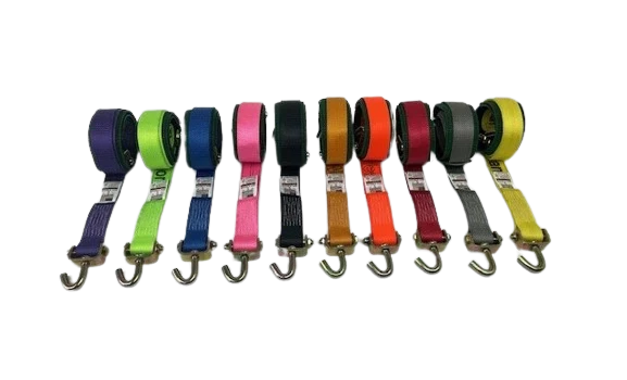 Heavy-Duty Cargo Strap 2" x 14' with Swivel J Hook & Low-Profile Sleeve - 3,333 lbs Load Capacity - S-2X14SJLP-DW SAFE 'N SECURE LLC