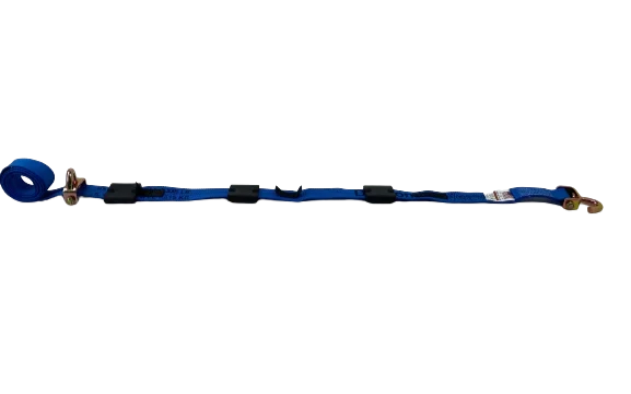 2-inch x 14-foot Ratchet Strap with Swivel J-Hooks & Rubber Cleats - Diamond Weave, 3,333 lbs Load Capacity - Durable & Secure Cargo Tie-Down SAFE 'N SECURE LLC