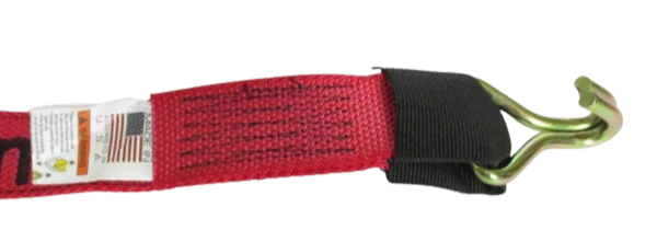Heavy-Duty Cargo Strap 2" x 14' - Diamond Weave with Wire Hooks & Low Profile Sleeve - 3,333 lbs Load Capacity - S-2X14WHRELP-DW SAFE 'N SECURE LLC